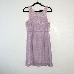 MinkPink Lavender Lace A-Line Dress Size Small‎